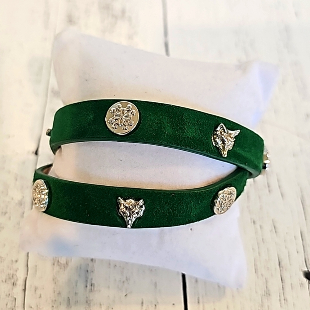 Rustic Cuff Wrap Fox Bracelet..